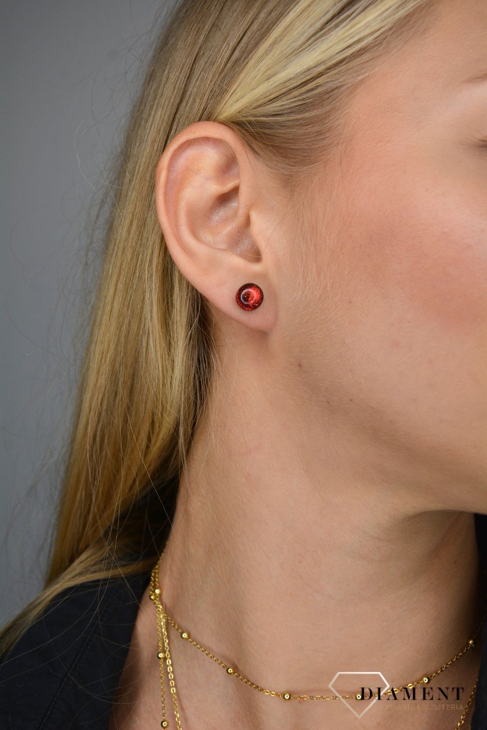 Kolczyki srebrne szkło weneckie Murano 02.jpg